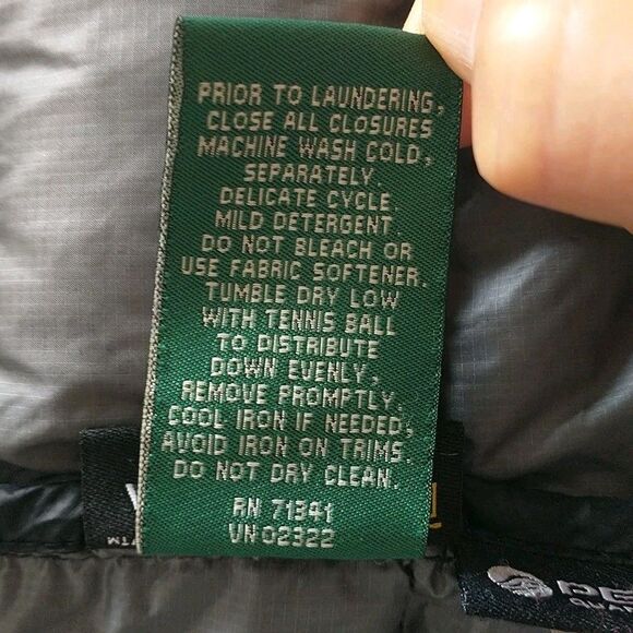 LL Bean Puffer Jacket Women XLPetite Gray 850 Down Pertex Quantum Downtek Packab - Picture 10 of 11